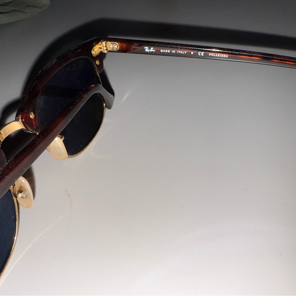Ray-Ban Tortoise and Gold Sunglasses wayfarer polarized - Picture 3 of 5
